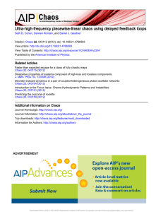 Ultra-high-frequency piecewise-linear chaos using delayed feedback loops