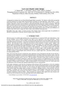 Low-cost chaotic radar design