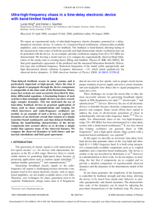 Ultra-high-frequency chaos in a time-delay electronic device with band-limited feedback Lucas Illing