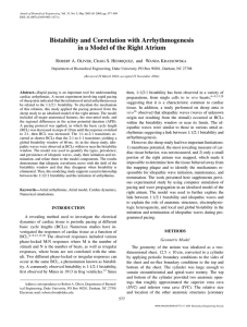 Bistability and Correlation with Arrhythmogenesis R A. O