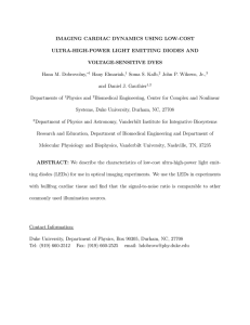 IMAGING CARDIAC DYNAMICS USING LOW-COST ULTRA-HIGH-POWER LIGHT EMITTING DIODES AND VOLTAGE-SENSITIVE DYES