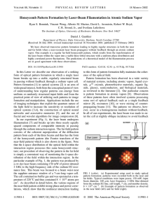 Honeycomb Pattern Formation by Laser-Beam Filamentation in Atomic Sodium Vapor