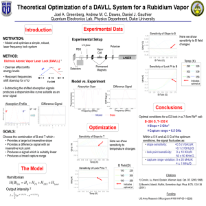 Theoretical Optimization of a DAVLL System for a Rubidium Vapor