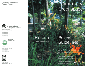 Community Greenspace Restore Project