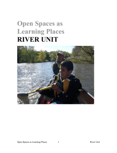 Open Spaces as Learning Places  RIVER UNIT