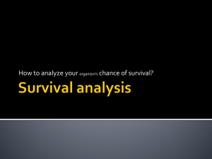 How to analyze your chance of survival?  organism’s
