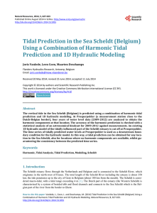 Tidal Prediction in the Sea Scheldt (Belgium)