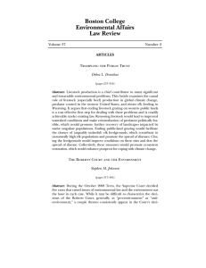 Boston College Environmental Affairs Law Review Volume 37