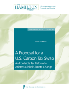 A Proposal for a U.S. Carbon Tax Swap HAMILTON