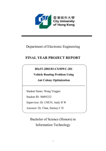 Department of Electronic Engineering FINAL YEAR PROJECT REPORT BScIT-2002/03-CS/HWC-201