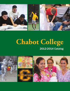 Chabot College 2012-2014 Catalog