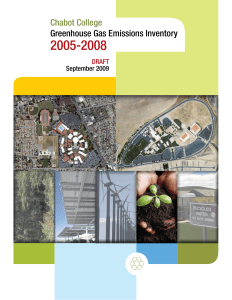 2005-2008 Chabot College Greenhouse Gas Emissions Inventory DRAFT