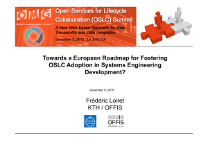 Towards a European Roadmap for Fostering OSLC Adoption in Systems Engineering Development?