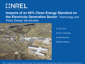Impacts of an 80% Clean Energy Standard on  Technology and