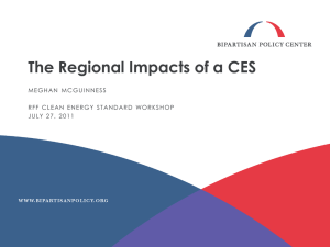 The Regional Impacts of a CES MEGHAN  MCGU I NNESS