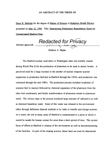 AN ABSTRACT OF THE THESIS OF