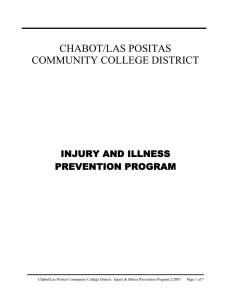 CHABOT/LAS POSITAS INJURY AND ILLNESS PREVENTION PROGRAM