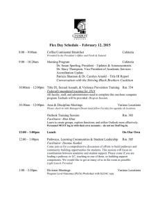 Flex Day Schedule – February 12, 2015