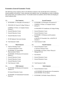 Economics (General Economics Track)