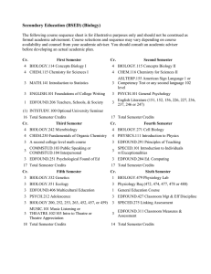 Secondary Education (BSED) (Biology)