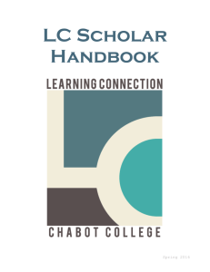 LC Scholar Handbook Spring 2016