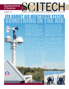 SCI TECH SOMETHING IN THE AIR EPA RADNET AIR MONITORING SYSTEM