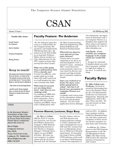 CSAN Faculty Feature:  Per Andersen