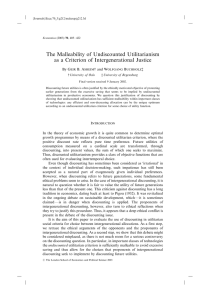 The Malleability of Undiscounted Utilitarianism as a Criterion of Intergenerational Justice