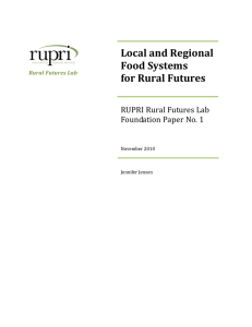 Local and Regional Food Systems for Rural Futures