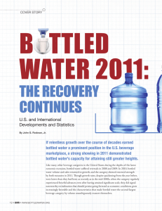 B   TTLED WATER 2011: THE RECOVERY CONTINUES