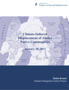 Climate-Induced Displacement of Alaska Native Communities