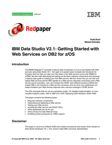 Red paper IBM Data Studio V2.1: Getting Started with