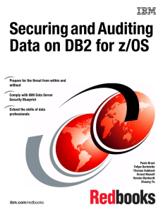 Securing and Auditing Data on DB2 for z/OS Front cover