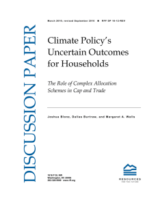 Climate Policy’s Uncertain Outcomes for Households The Role of Complex Allocation
