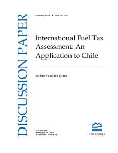 DISCUSSION PAPER International Fuel Tax Assessment: An