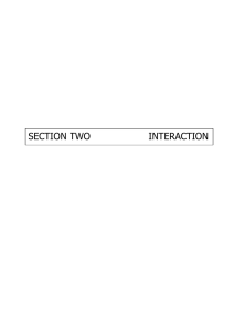 SECTION TWO INTERACTION