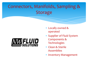 Connectors, Manifolds, Sampling &amp; Storage