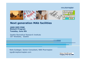 Next generation MAb facilities