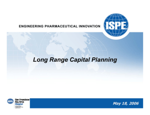 Long Range Capital Planning May 18, 2006