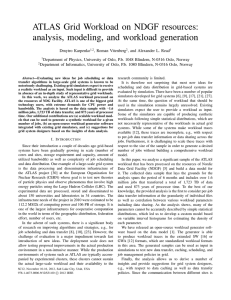 ATLAS Grid Workload on NDGF resources: analysis, modeling, and workload generation