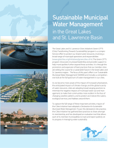 Sustainable Municipal Water Management in the Great Lakes and St. Lawrence Basin