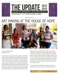 { THE UPDATE ART MAKING AT THE HOUSE OF HOPE 2012