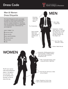 MEN Dress Code Men &amp; Women Dress Etiquette