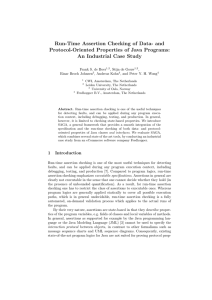 Run-Time Assertion Checking of Data- and Protocol-Oriented Properties of Java Programs: