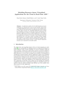 Modeling Resource-Aware Virtualized Applications for the Cloud in Real-Time ABS ?