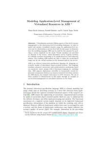 Modeling Application-Level Management of Virtualized Resources in ABS ?