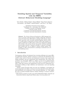 Modeling Spatial and Temporal Variability with the HATS Abstract Behavioral Modeling Language