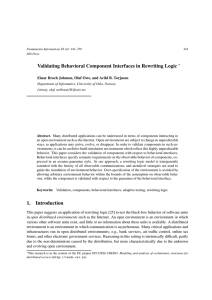 Validating Behavioral Component Interfaces in Rewriting Logic ∗
