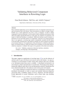 Validating Behavioral Component Interfaces in Rewriting Logic