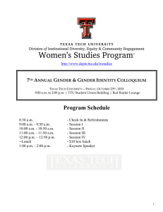 Program Schedule  7 A